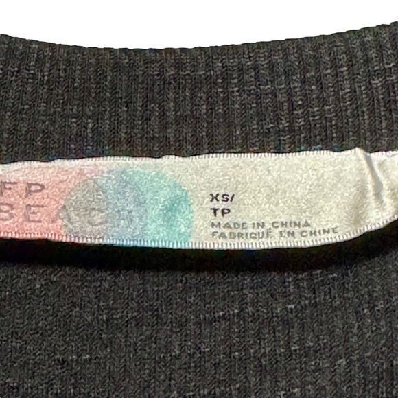 FP BEACH  FREE PEOPLE Nina Sleeveless Lightweight Ribbed Black Jersey Knit Dress - Picture 9 of 10